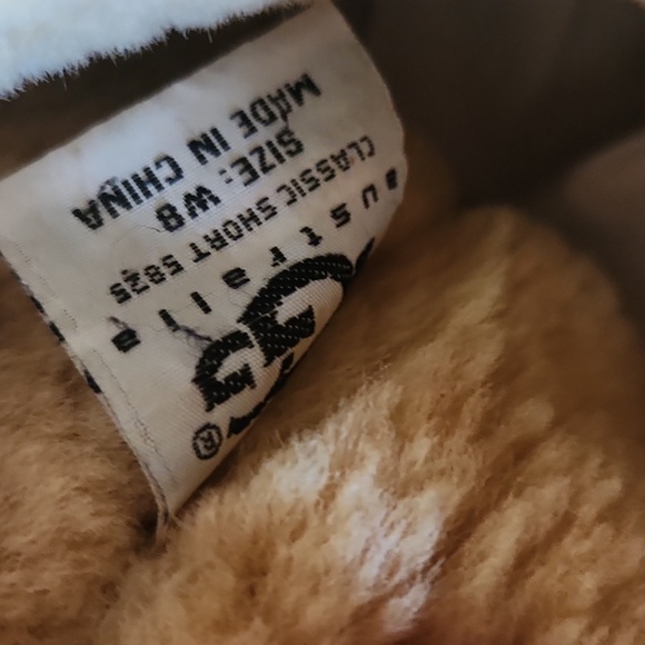 UGG Tan Suede Shearling Boots - Picture 6 of 6